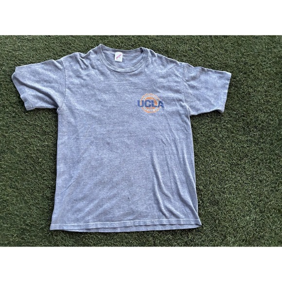 VTG Adult Jerzees UCLA Bruins Short Sleeve Shirt T-Shirt Heather Grey Size XL - Picture 1 of 7